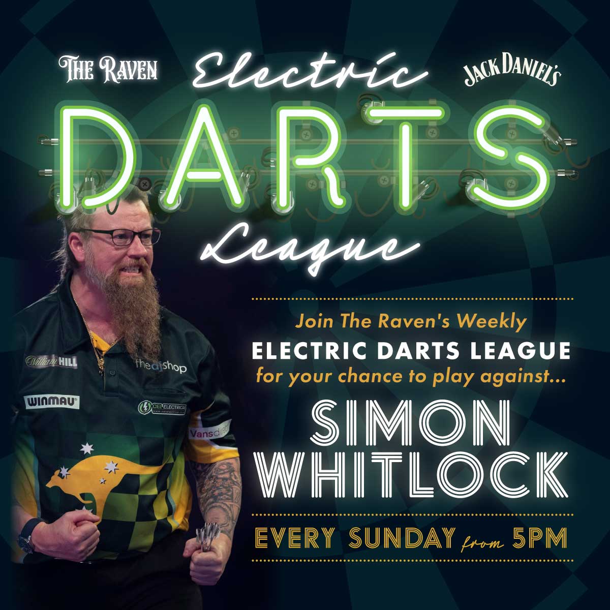 Raven Weekly Darts League Simon Whitlock